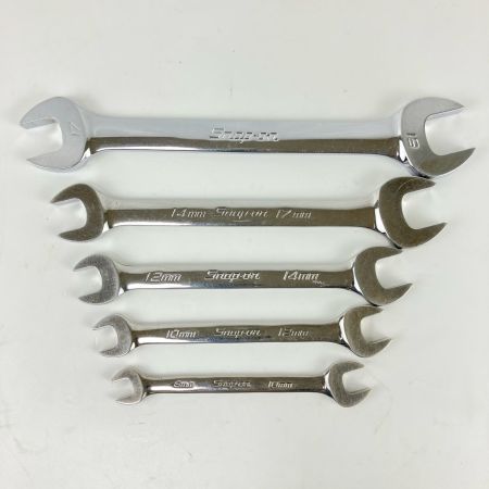 ЗЗ Snap-on スナップオン オープンエンドレンチ 5本組 VOM810B/1012/1214/1417/1719 シルバー
