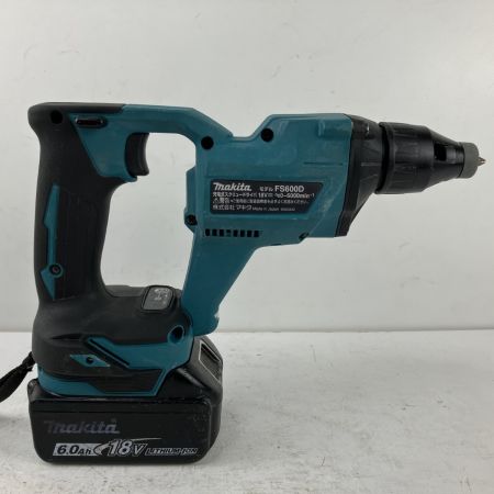 ЗЗ MAKITA マキタ 18v 充電式スクリュードライバ バッテリーx1付 ※充電器無し FS600D ブルー
