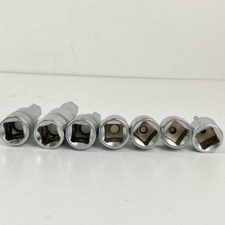 ЗЗ TONE トネ 12.7ｍｍ ヘキサゴンソケット 14-4ｍｍ 7個セット ホルダ付 4H4 4H5 4H6 4H8 4H10 4H12 4H14 シルバー