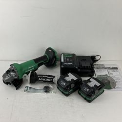 ЗЗ HiKOKI ハイコーキ 36v 100mm ディスクグラインダ バッテリーx2 充電器 ケース付 G3610DD グリーン Sランク