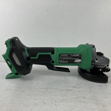 ЗЗ HiKOKI ハイコーキ 36v 100mm ディスクグラインダ バッテリーx2 充電器 ケース付 G3610DD グリーン