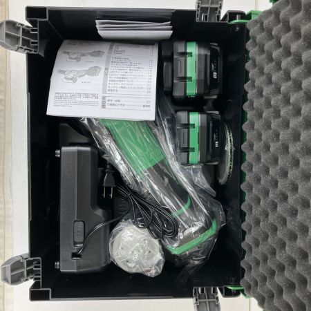 ЗЗ HiKOKI ハイコーキ 36v 100mm ディスクグラインダ バッテリーx2 充電器 ケース付 G3610DD グリーン