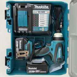 ЗЗ MAKITA マキタ 18v 充電式インパクトドライバ バッテリーx2 充電器 ケース付 TP141DRGX ブルー Sランク