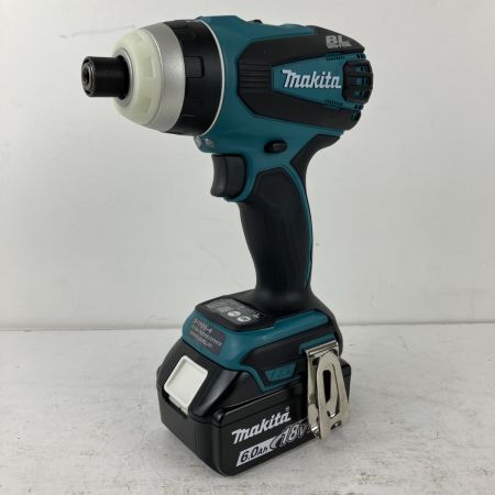 ЗЗ MAKITA マキタ 18v 充電式インパクトドライバ バッテリーx2 充電器 ケース付 TP141DRGX ブルー