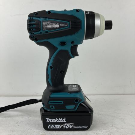 ЗЗ MAKITA マキタ 18v 充電式インパクトドライバ バッテリーx2 充電器 ケース付 TP141DRGX ブルー