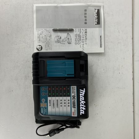 ЗЗ MAKITA マキタ 18v 充電式インパクトドライバ バッテリーx2 充電器 ケース付 TP141DRGX ブルー