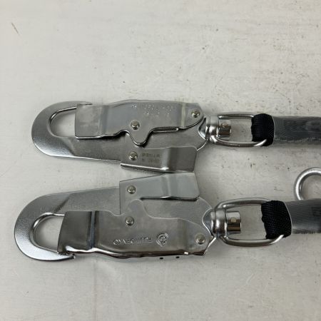 ЗЗ 藤井電工 (2) 130kg ツヨロン コルトリトラ フルハーネス用ツインランヤード 巻取式 小型フック(FS-101-2)