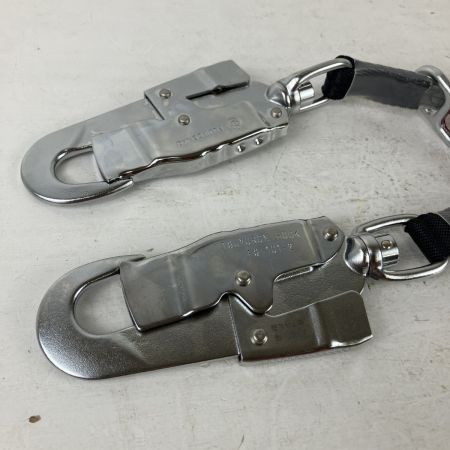 ЗЗ 藤井電工 130kg ツヨロン コルトリトラ フルハーネス用ツインランヤード 巻取式 小型フック(FS-101-2)