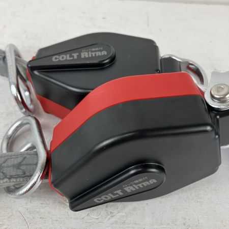 ЗЗ 藤井電工 130kg ツヨロン コルトリトラ フルハーネス用ツインランヤード 巻取式 小型フック(FS-101-2)