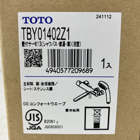 ЗЗ TOTO トートー 壁付サーモスタット混合水栓（コンフォートウエーブ1モード、寒冷地用） TBY01402Z1
