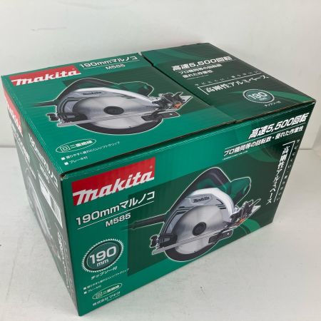 ЗЗ MAKITA マキタ 190mm 100v 丸のこ マルノコ 箱 取説付 M585 グリーン