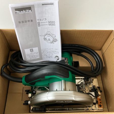ЗЗ MAKITA マキタ 190mm 100v 丸のこ マルノコ 箱 取説付 M585 グリーン
