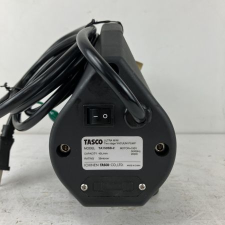 ЗЗ イチネンTASCO 100v 真空ポンプ 取説 ケース付 TA150SB-2 ブルー×グレー