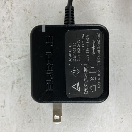 ЗЗ BURTLE 22V バッテリー 充電器付 PSEマークあり AC08-22V ブラック