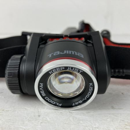 ЗЗ TAJIMA タジマ 1000lm フラッド照射 ヘッドライト バッテリーx1付 KJS100A-B47 ブラック
