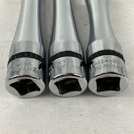 ЗЗ nepros ネプロス 9.5mm エクステンションバー 3個組 NBE3-075 NBE3-150 NBE3-300