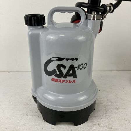 ЗЗ TERADA 100v 口径25mm 水中ポンプ 取説 箱付 CSA-100 ホワイト