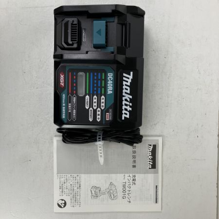 ЗЗ MAKITA マキタ 40v 充電式インパクトレンチ バッテリーx2 充電器 ケース付 TW001GRDX ブルー