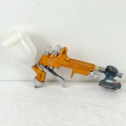 ЗЗ DeVILBISS デビルビス 常圧 スプレーガン SRi Pro LITE デジタル手元圧力調節器 カップ付 オレンジ Bランク