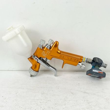 ЗЗ DeVILBISS デビルビス 常圧 スプレーガン SRi Pro LITE デジタル手元圧力調節器 カップ付 オレンジ