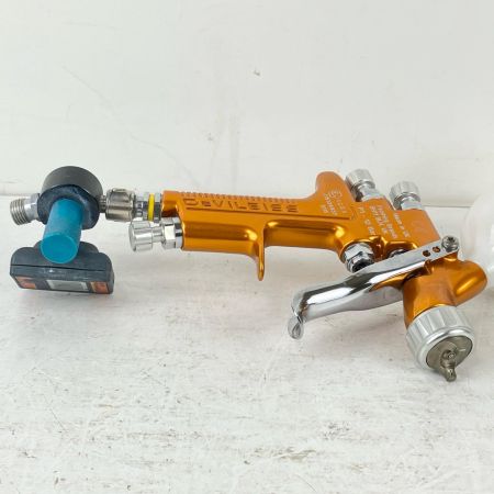 ЗЗ DeVILBISS デビルビス 常圧 スプレーガン SRi Pro LITE デジタル手元圧力調節器 カップ付 オレンジ