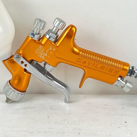 ЗЗ DeVILBISS デビルビス 常圧 スプレーガン SRi Pro LITE 手元圧力調節器 カップ付 オレンジ