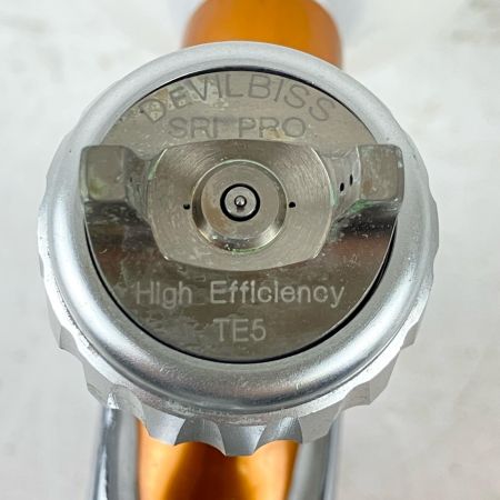 ЗЗ DeVILBISS デビルビス 常圧 スプレーガン SRi Pro LITE 手元圧力調節器 カップ付 オレンジ