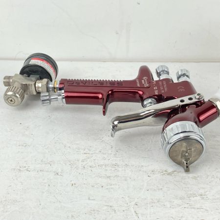 ЗЗ DeVILBISS デビルビス 常圧 スプレーガン GTi Pro BASE 手元圧力調節器 カップ付  レッド