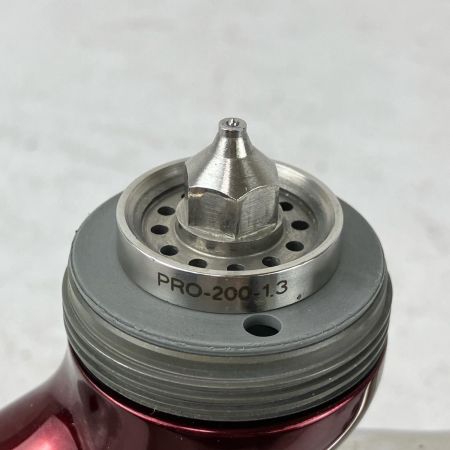 ЗЗ DeVILBISS デビルビス 常圧 スプレーガン GTi Pro BASE 手元圧力調節器 カップ付  レッド