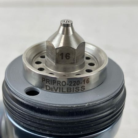 ЗЗ DeVILBISS デビルビス 常圧 スプレーガン PRi Pro LITE 手元圧力調節器 カップ付 メタリック