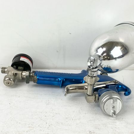 ЗЗ DeVILBISS デビルビス 常圧 スプレーガン GTi 手元圧力調節器 カップ付 GTi ブルー×シルバー