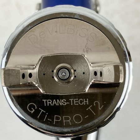 ЗЗ DeVILBISS デビルビス 常圧 スプレーガン GTi Pro FreeStyle 手元圧力調節器 カップ付 ブルー