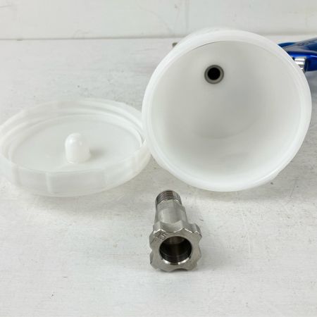 ЗЗ DeVILBISS デビルビス 常圧 スプレーガン GTi Pro FreeStyle 手元圧力調節器 カップ付 ブルー