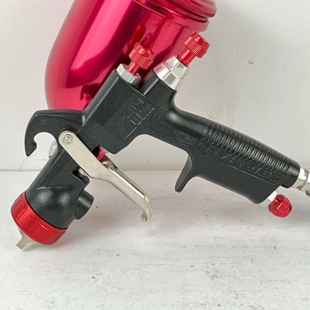 ЗЗ DeVILBISS デビルビス 常圧 スプレーガン MARK-2 LUNA 手元圧力調節器 カップ付 ブラック×レッド