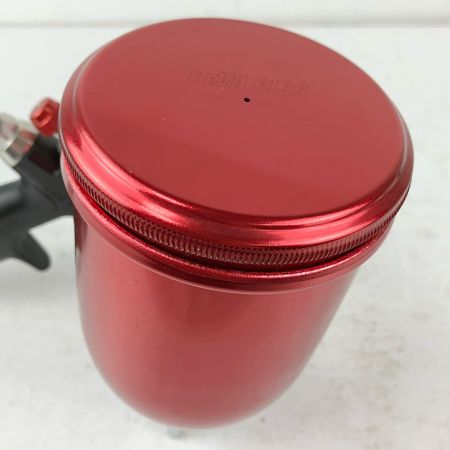 ЗЗ DeVILBISS デビルビス 常圧 スプレーガン MARK-2 LUNA 手元圧力調節器 カップ付 ブラック×レッド