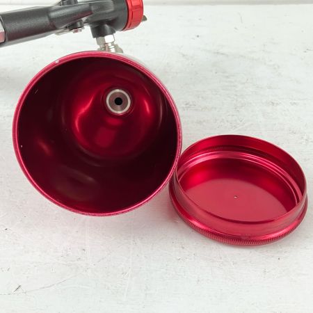 ЗЗ DeVILBISS デビルビス 常圧 スプレーガン MARK-2 LUNA 手元圧力調節器 カップ付 ブラック×レッド