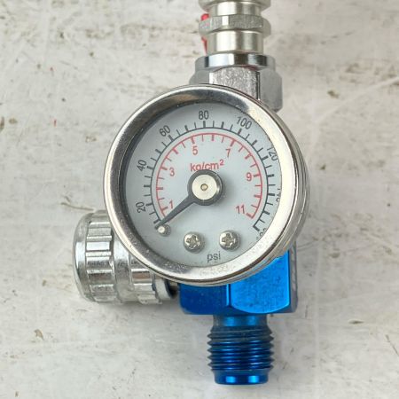 ЗЗ DeVILBISS デビルビス 常圧 スプレーガン MARK-2 LUNA 手元圧力調節器 カップ付 ブラック×レッド