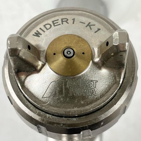 ЗЗ ANEST IWATA 常圧 スプレーガン WIDER3 手元圧力調節器 カップ付 WIDER3 シルバー