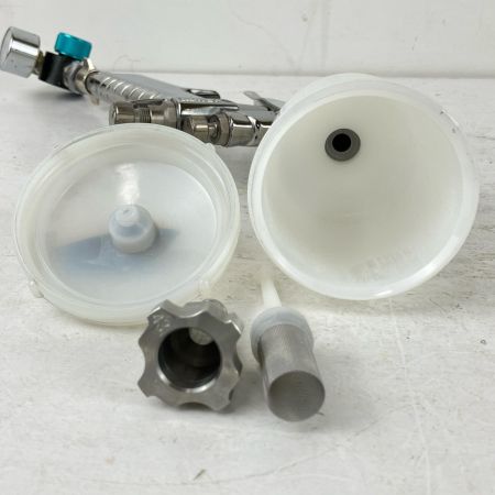ЗЗ ANEST IWATA 常圧 スプレーガン WIDER3 手元圧力調節器 カップ付 WIDER3 シルバー