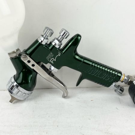 ЗЗ Devilbiss デビルビス 常圧 スプレーガン PRi Pro 手元圧力調節器 カップ付 グリーン