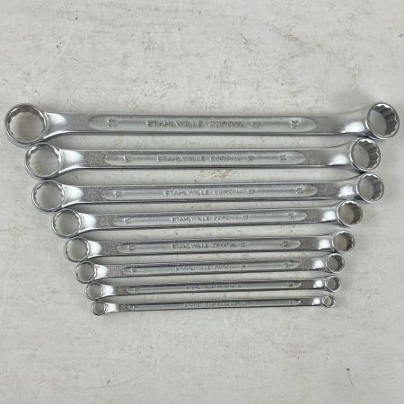 ЗЗ STAHLWILLE スタビレー 6-22mm 10度オフセットメガネレンチ 8本組 CORONA23 シルバー