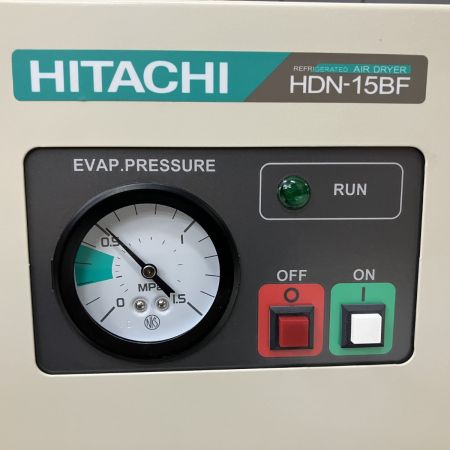 ЗЗ HITACHI 日立 100v 2.2～5.5kW エアードライヤー コンプレッサー 取説付 HDN-15BF アイボリー