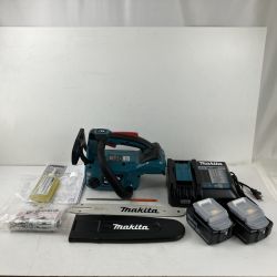 ЗЗ MAKITA マキタ 18v 250mm 充電式チェーンソー バッテリーx2 充電器 取説 箱付 MUC254DRGX ブルー Sランク