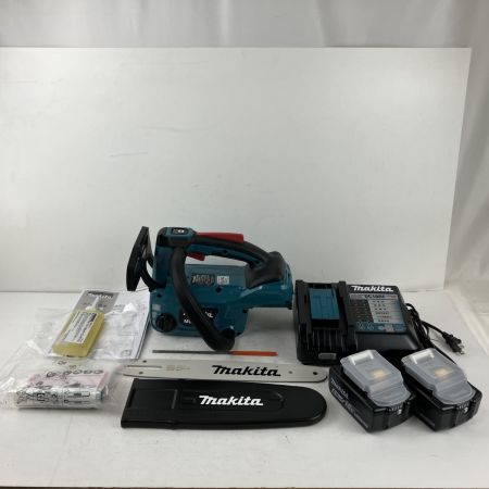 ЗЗ MAKITA マキタ 18v 250mm 充電式チェーンソー バッテリーx2 充電器 取説 箱付 MUC254DRGX ブルー