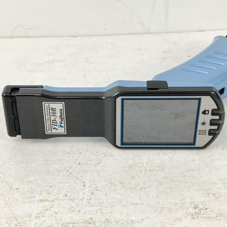 ЗЗ Fujikura フジクラ 単三電池×2 光ファイバ小型心線対照器 ケース付 FID-30R スカイブルー