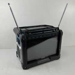 ЗЗ MAKITA マキタ 14.4v 18v 充電式ラジオ付テレビ アンテナ折れ ※バッテリー、充電器無し TV100 ブルー Cランク