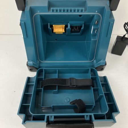 ЗЗ MAKITA マキタ 14.4v 18v 充電式ラジオ付テレビ アンテナ折れ ※バッテリー、充電器無し TV100 ブルー