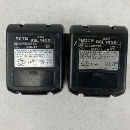ЗЗ HITACHI 日立 14.4v インパクトドライバ バッテリーx2 充電器 ケース付 WH14DDL ブラック×ピンク