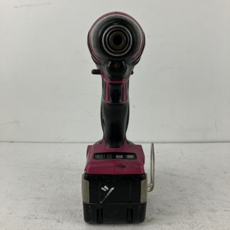 ЗЗ HITACHI 日立 14.4v インパクトドライバ バッテリーx2 充電器 ケース付 WH14DBAL ブラック×ピンク