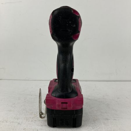 ЗЗ HITACHI 日立 14.4v インパクトドライバ バッテリーx2 充電器 ケース付 WH14DBAL ブラック×ピンク